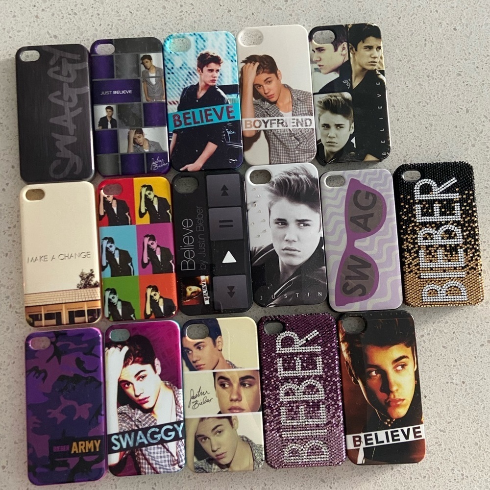 Justin Bieber IPhone Cases -16 piece bundle